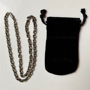 Chrome Hearts Silver Chain Necklace